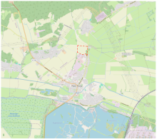 Übersichtsplan des Geltungsbereichs (rot strichliert); Kartengrundlage: Open Street Maps